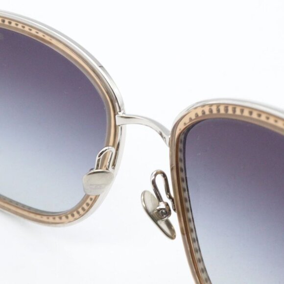 Chanel Sunglasses 475 S6 Silver Brown Silver-based Brown-based